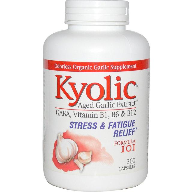 Kyolic, Aged Garlic Extract, Stress & Fatigue Relief Formula 101, 300 Capsules on Productcaster.