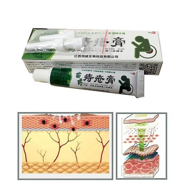 Qian Hemorrhoid Anal Fissure Cream Ointment Treatment Suppository Powerful Hemorrhoids Cream Natural Chinese Medicine Herbal Hot as shown on Productcaster.