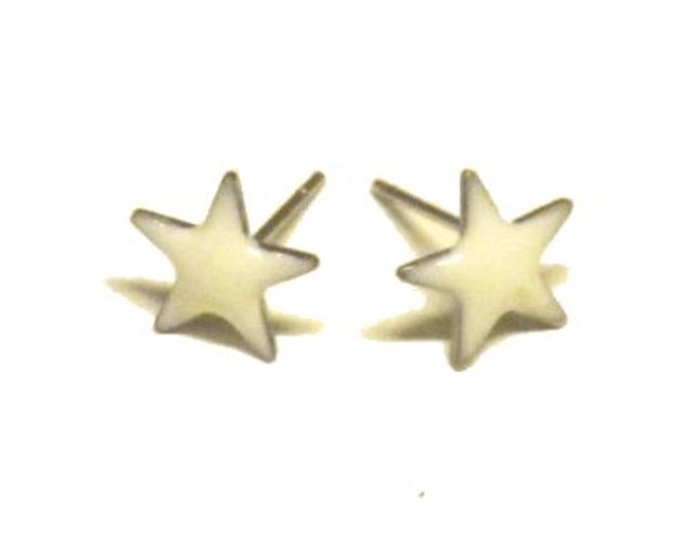 Hiprock STAR EARRING - WHITE on Productcaster.