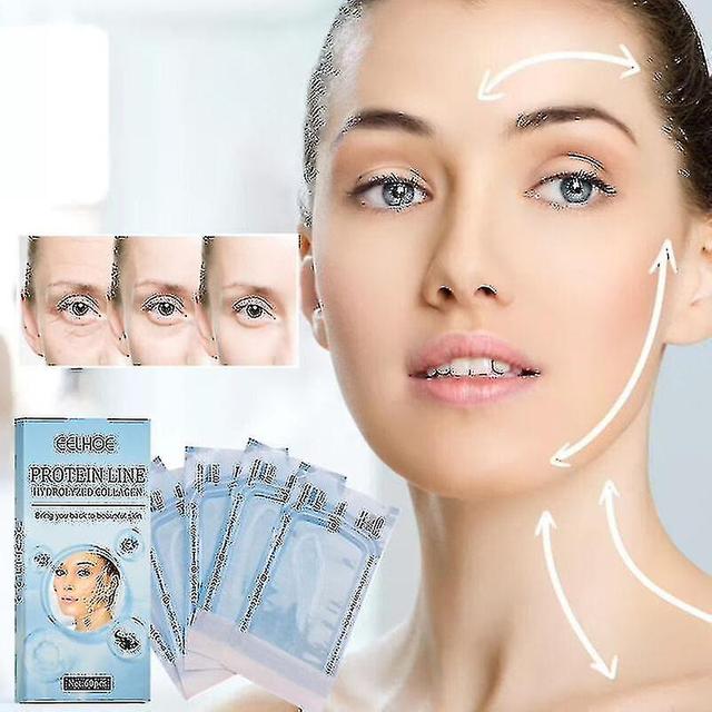 60pcs face proteína fios absorvíveis anti collan fio de seda on Productcaster.