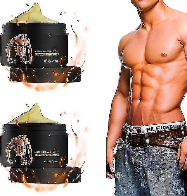 Men's Muscle Pump Creatine Monohydrate Cream, Culptique Abs Sculpting Cream, Muscle Enhancer 50g 2pcs on Productcaster.