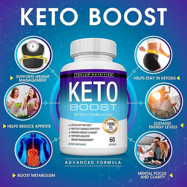 1-pack Diet Pill Ketosis Supplement - Naturlig exogen ketonformel stöder energi och fokus, avancerade ketoner för den ketogena dieten 1pc on Productcaster.