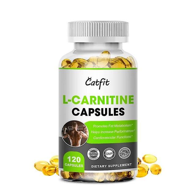 Visgaler L-carnitine Capsule Fat Burning Helper Fat Burning Muscle Gain&accelerate Metabolism Muscle Gain Exercise For Gym 120pcs on Productcaster.