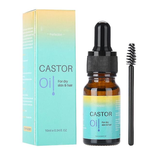 Olio di ricino puro naturale Capelli Moustrurizing Nutrition Growth Olio essenziale 10ml on Productcaster.