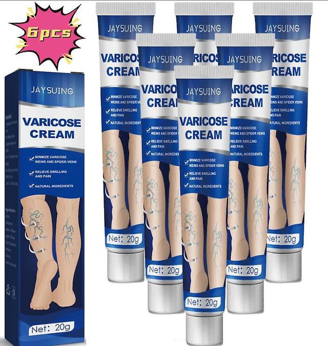 Jaysuing venemassage åreknuder creme reparationer svulmende og hævede blodkar i benene åreknuder creme puls sundhed creme massage olie 1stk) 6PCS on Productcaster.