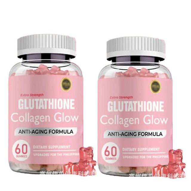 Glutathione Gummies Anti-Aging Skin Whitening Anti Wrinkles With Collagen 2Bottles on Productcaster.