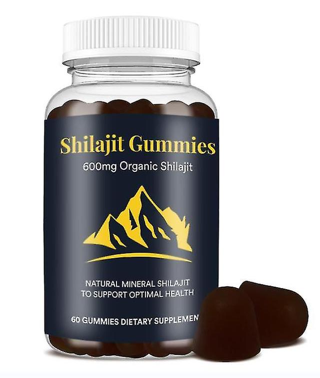 Szdkv Shilajit Gummies, 60 Shilajit Gummies Himalaya Shilajit supplement til mænd Kvinder i spormineraler Fulvic 3pcs on Productcaster.