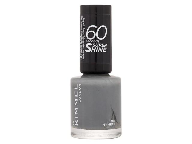 Rimmel London - 60 Seconds Super Shine 807 My Grey - For Women, 8 ml on Productcaster.