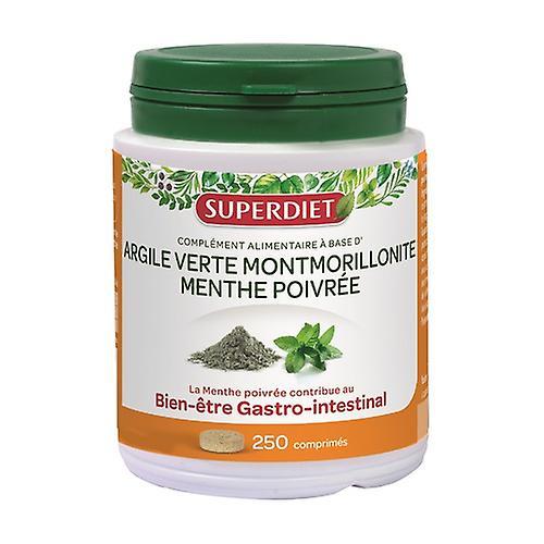 Super Diet Montmorillonite green clay + peppermint 250 tablets on Productcaster.