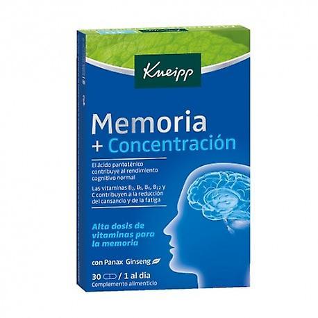 Kneipp Memory and Concentration 30 capsules on Productcaster.