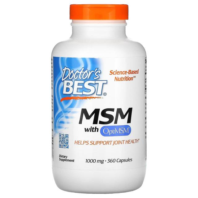 Doctor's Best Lægens bedste, MSM med OptiMSM, 1.000 mg, 360 kapsler on Productcaster.