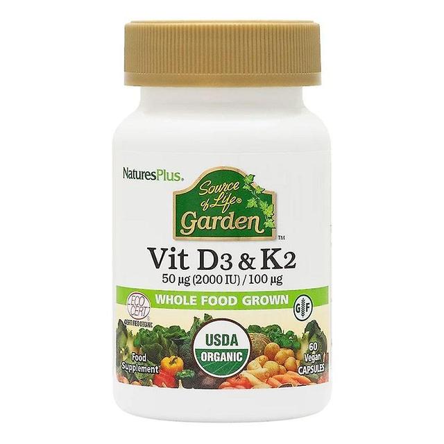 Nature's Plus Source of Life Garden Vitamin D3 & K2 Kapseln 60 (30740) on Productcaster.