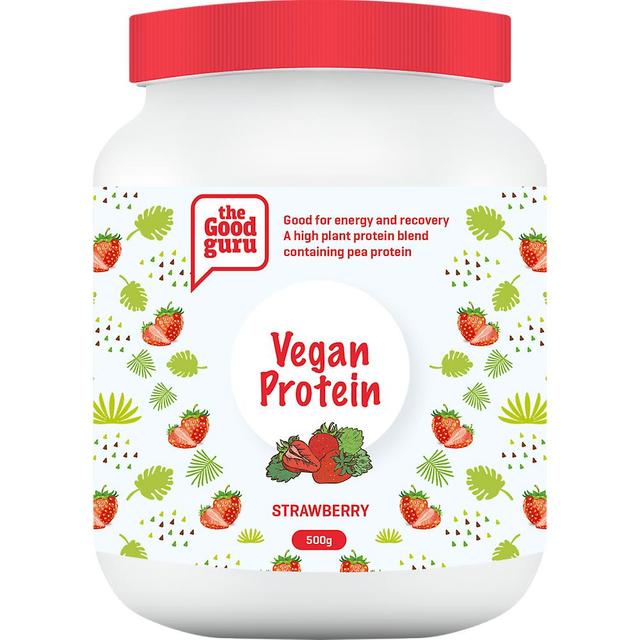 The good guru vegan protein strawberry 500g on Productcaster.