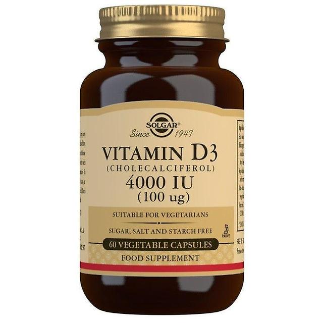 Solgar vitamín D3 100ug (4000iu) Vegicaps 60 (12543640) on Productcaster.