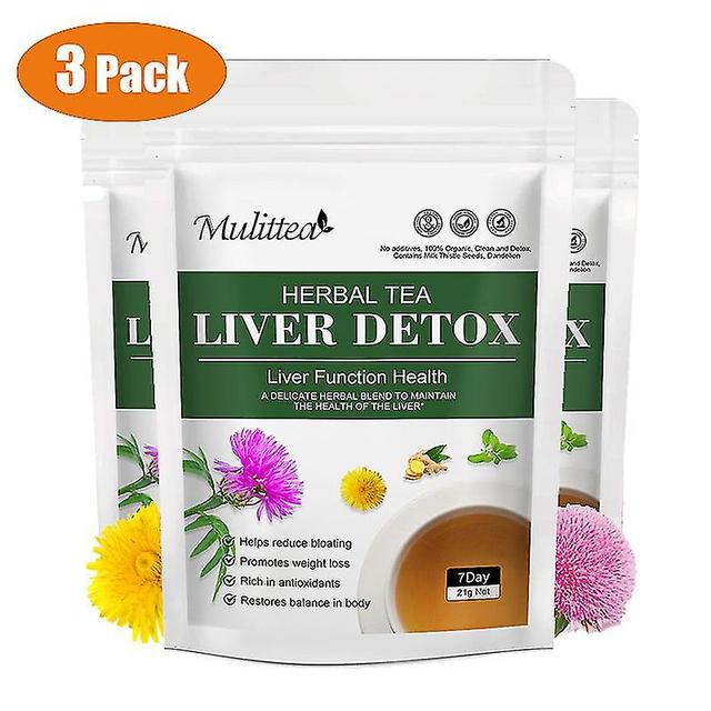 Guoguo 7 Day Liver Detox Tea Sliming Liver Colon Cleanse For Promote Metabolism Increase Immunity Whitening Skin Healthy Diet 3 pack 28day on Productcaster.