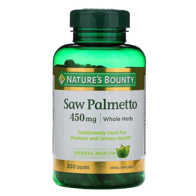 Natures Bounty Nature's Bounty, Saw Palmetto, 450 mg, 250 Capsules on Productcaster.