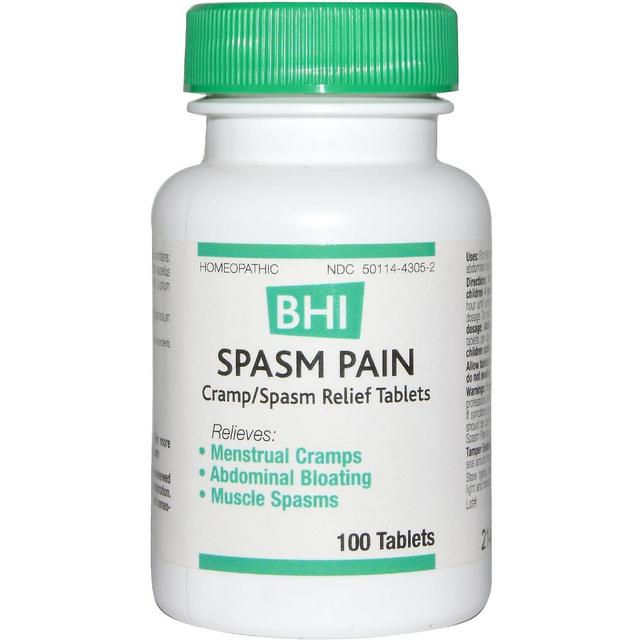 MediNatura, BHI, Spasm Pain, 100 Tablets on Productcaster.