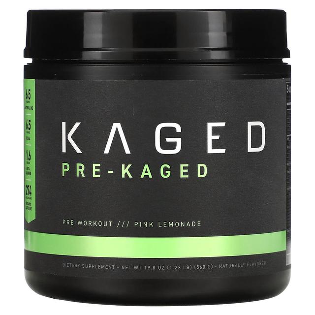 Kaged, PRE-KAGED, Pre-Workout, Rosa Lemonade, 1.23 lb (560 g) on Productcaster.