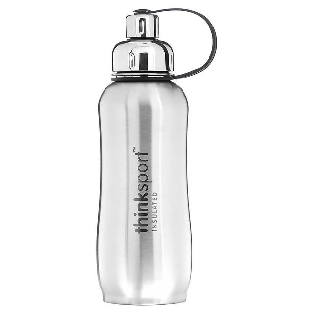 Think! Think, Thinksport, Insulated Sports Bottle, Silver, 25 oz (750 ml) on Productcaster.