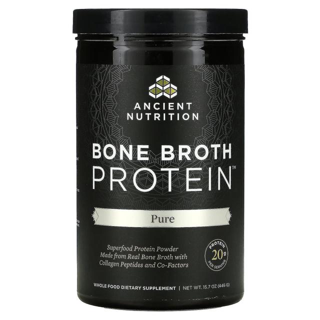 Dr. Axe / Ancient Nutrition, Bone Broth Protein, Pure, 15.7 oz(446 g) on Productcaster.