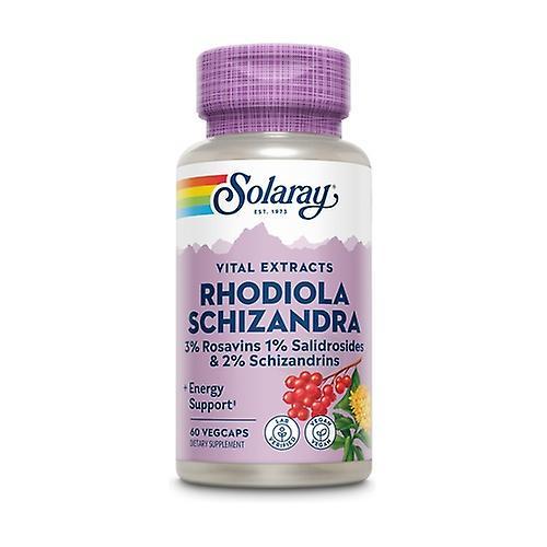 Solaray Rhodiola & Schizandra 60 kasvikapselia 500mg on Productcaster.