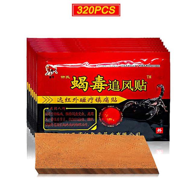 Qian 320pcs Pain Relief Patch Treatment Knee Joint Pain Cure Bruises,muscle Sprains Scorpion Venom Extract Medical Plaster Stickers 400pcs 50bags on Productcaster.