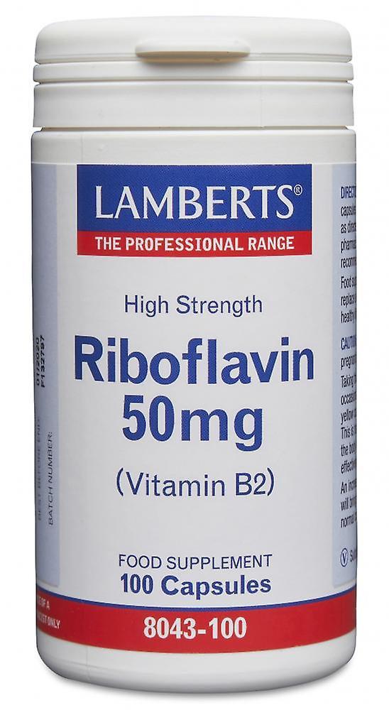 Lamberts riboflavin 50mg 100's on Productcaster.