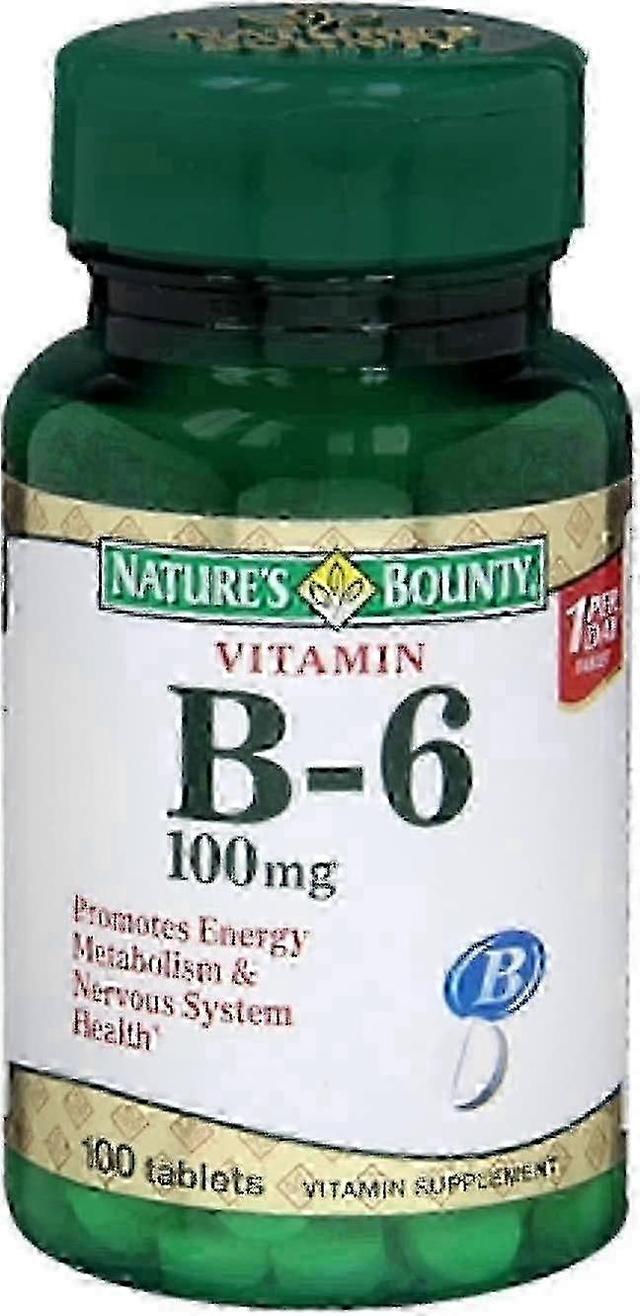 Natures Bounty Nature's bounty vitamine b-6, 100 mg, tabletten, 100 ea on Productcaster.