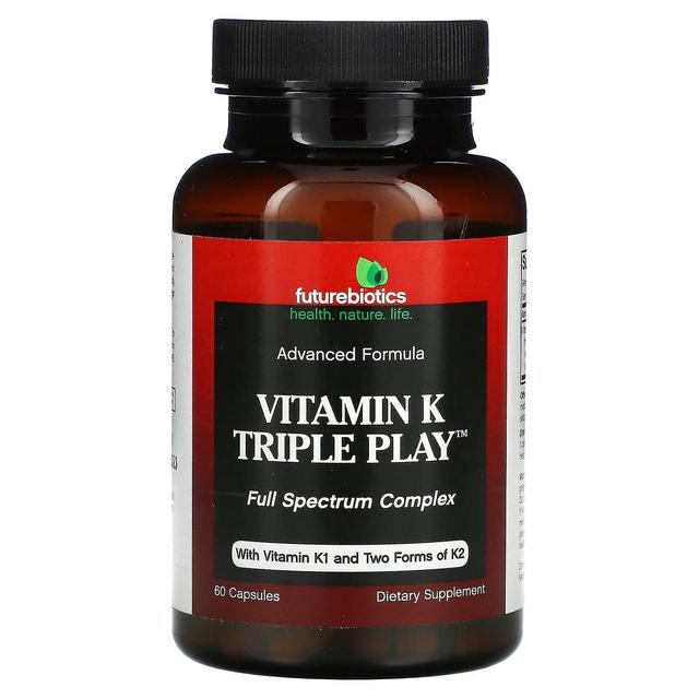 FutureBiotics, Vitamin K Triple Play, 60 Capsules on Productcaster.