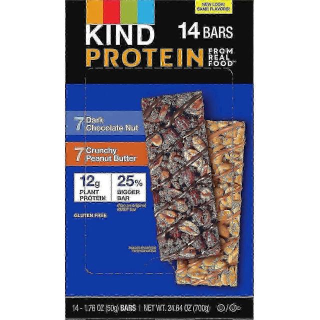 Kind Balenie odrody proteínových tyčí, 14 ea on Productcaster.