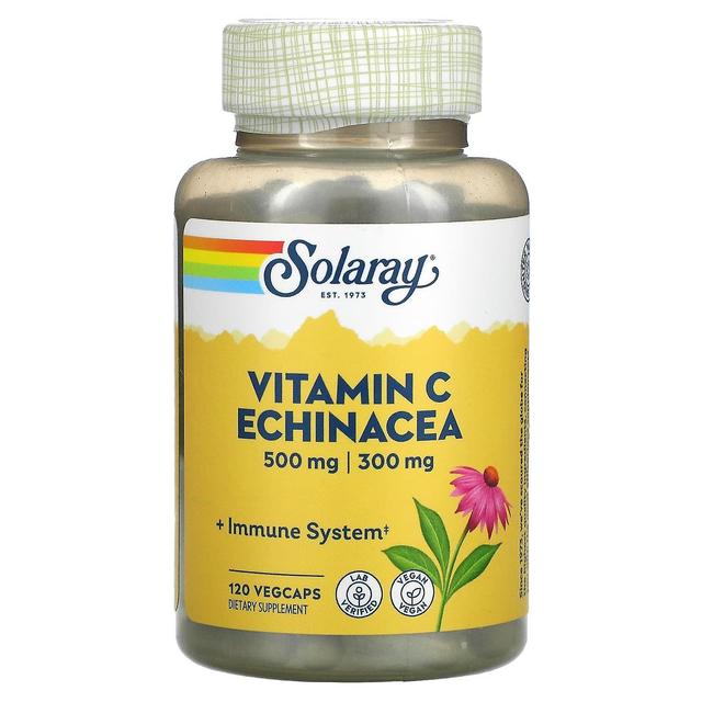 Solaray, C-vitamiini, Echinacea, 500 mg / 300 mg, 120 VegCaps on Productcaster.