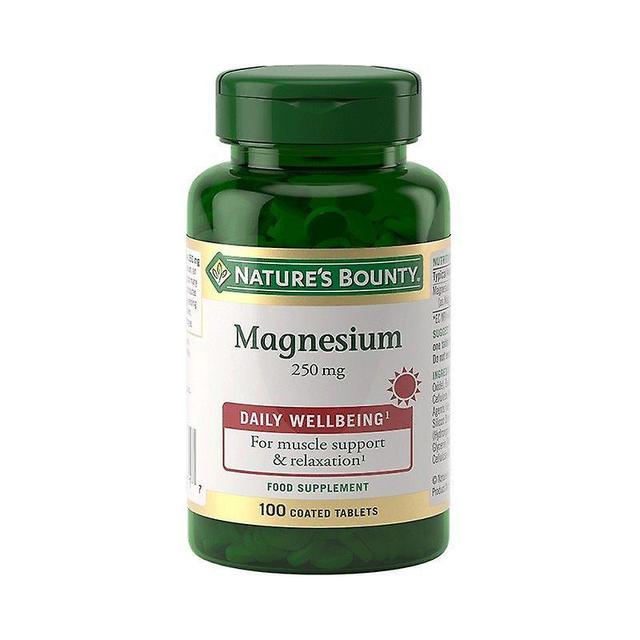 Natures Bounty Nature's Bounty Magnesium 250mg 100 (12539266) on Productcaster.