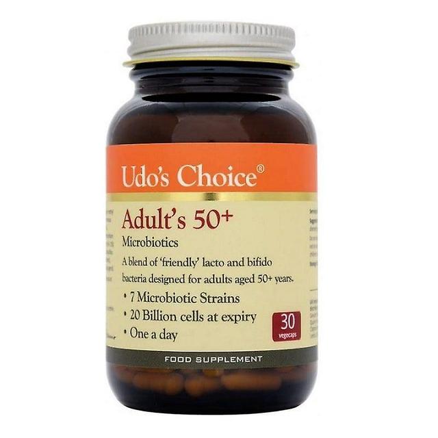 Udos Choice Udo's Choice Adult 50+ Blend Microbiotics Vegicaps 30 (FMD037) on Productcaster.