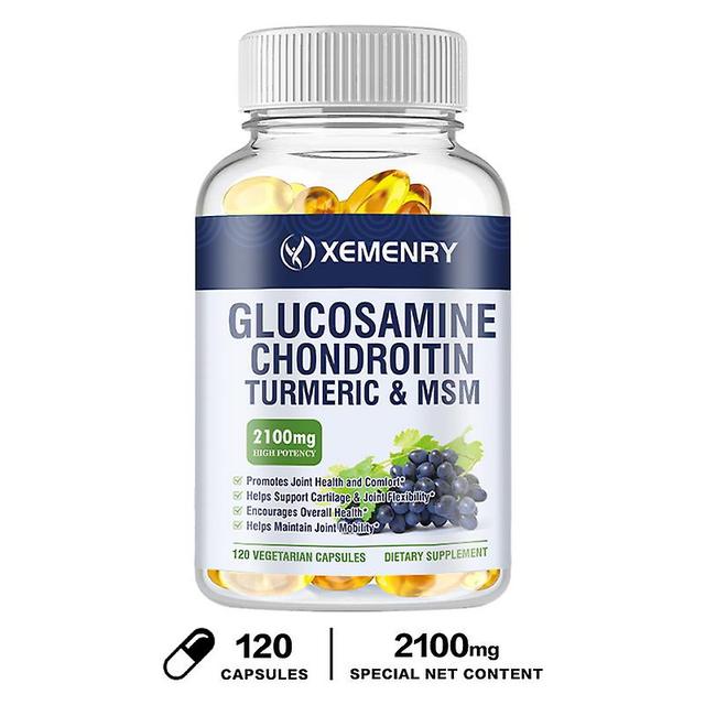 Vorallme glukosamin kondroitin kapslar med MSM och fläderbär - vuxen gemensamt stöd, antioxidant immun stöd kapslar 120 Capsules on Productcaster.