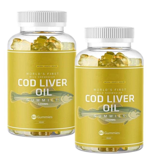 1 förpackning fettsyra fiskolja kapslar | Hög Omega-3 torskleverolja med Astaxantin 2PCS on Productcaster.