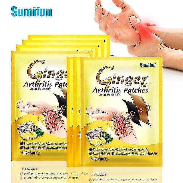 Aliexpress Sumifun 6 Pieces/pack Ginger Joint Tendon Sheath Paste Black Plaster Self-heating Paste | Fruugo Nz on Productcaster.