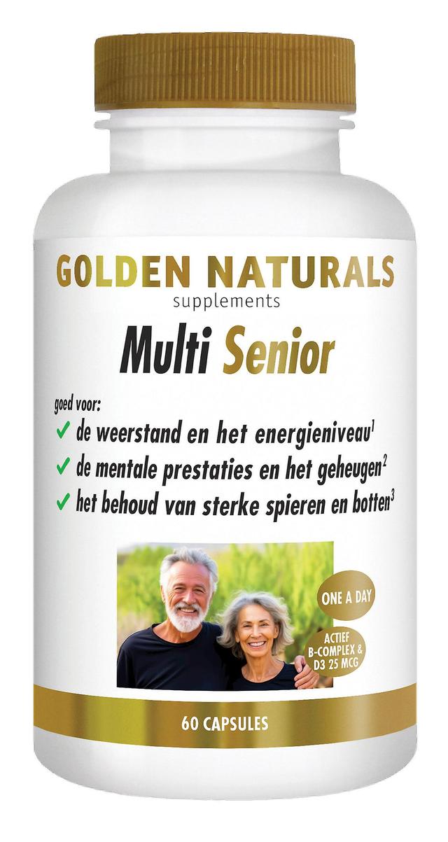 Golden Naturals Multi Senior (60 vegetariánskych kapsúl) on Productcaster.