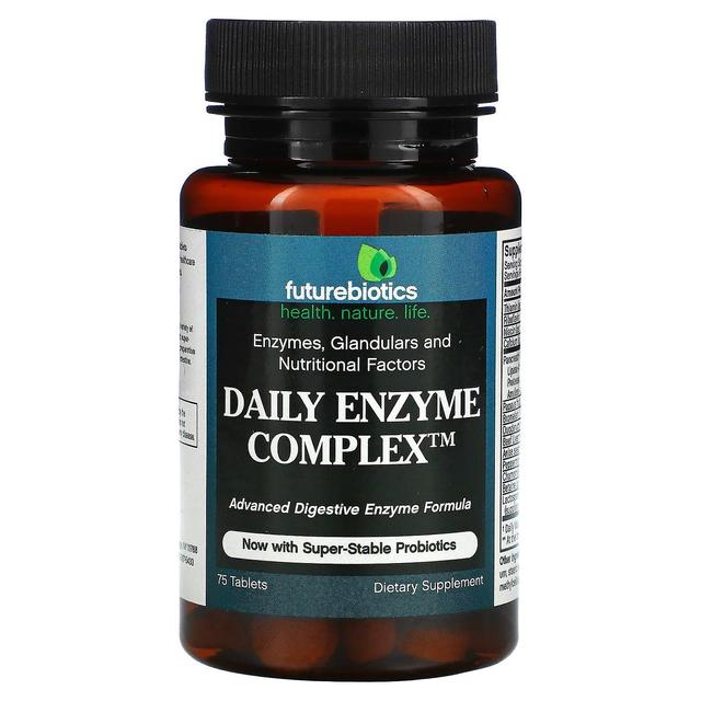 FutureBiotics, Daily Enzyme Complex, 75 Tablets on Productcaster.