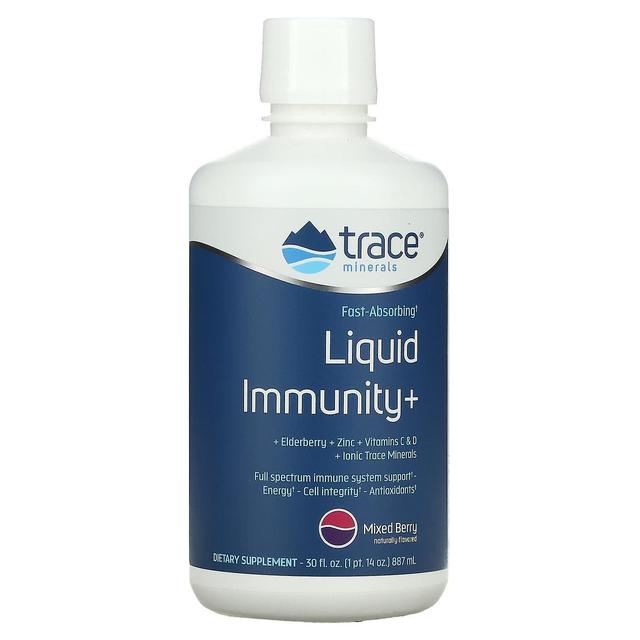 Trace Minerals Trace Minerals , Fast-Absorbing Liquid Immunity+, Mixed Berry, 30 fl oz (887 ml) on Productcaster.