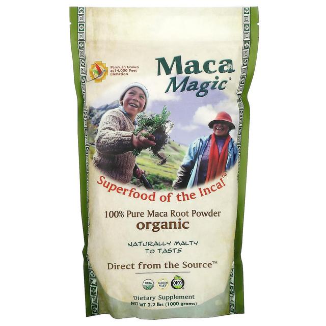 Maca Magic, organiczny 100% czysty proszek z korzenia Maca, 1 000 g (2,2 funta) on Productcaster.