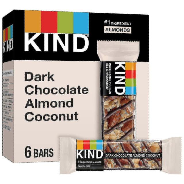 Kind dark chocolate almond & coconut bars protein energy bars, 6 ea on Productcaster.