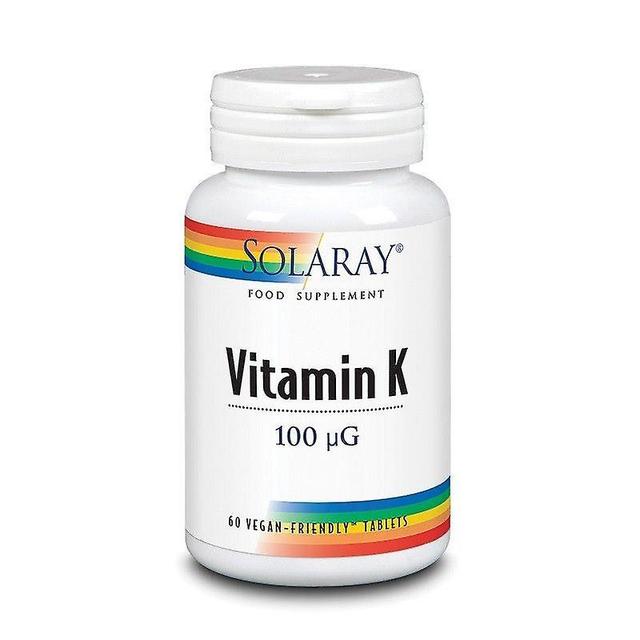 Solaray vitamin K 100mcg tabletter 60 (1046) on Productcaster.