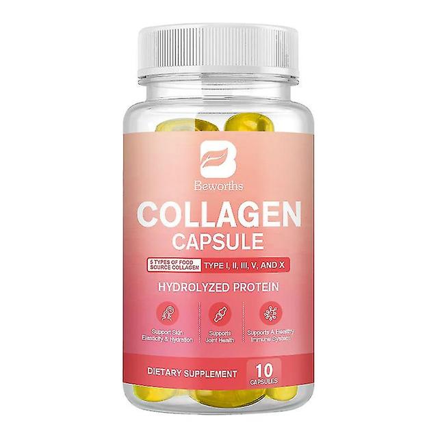 Guoguo Hydrolyzed Collagen Capsules Support Skin & Joint & Hair & Nails Health Anti-aging Nutritional Supplements For Women 10pcs on Productcaster.