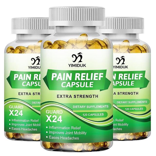 Sofirn Pain Relief Capsules Comfort Guard X24 for Sleep Aid Inflammation Relief Improve Joint Mobility Eases Headaches 3 Bottles 120 PCS on Productcaster.