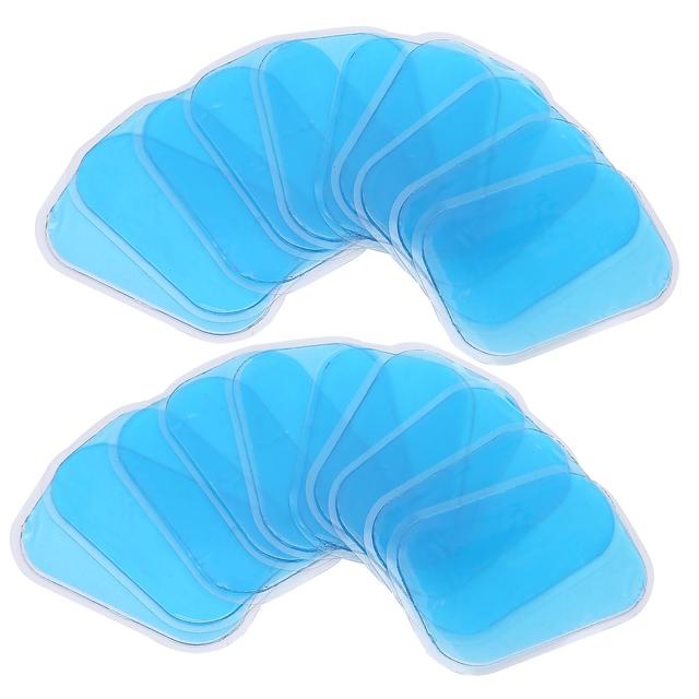 Ruikalucky 20pcs/10 Packs ABS Trainer Stimulator Replacement Gel Sheets Trainer Accessories on Productcaster.