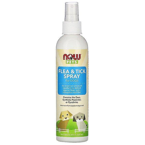 NOW Foods Agora Alimentos, Animais de Estimação, Pulgas e Carrapatos Spray para Cães, 8 fl oz (237 ml) on Productcaster.