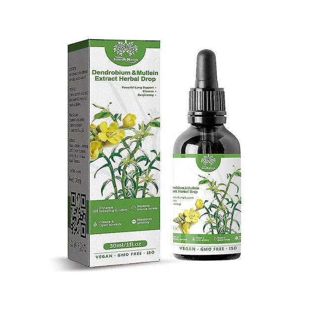 Dendrobium Mullein Extract - Goutte à base de plantes respiratoires Lung Cleanse puissante 1PC on Productcaster.