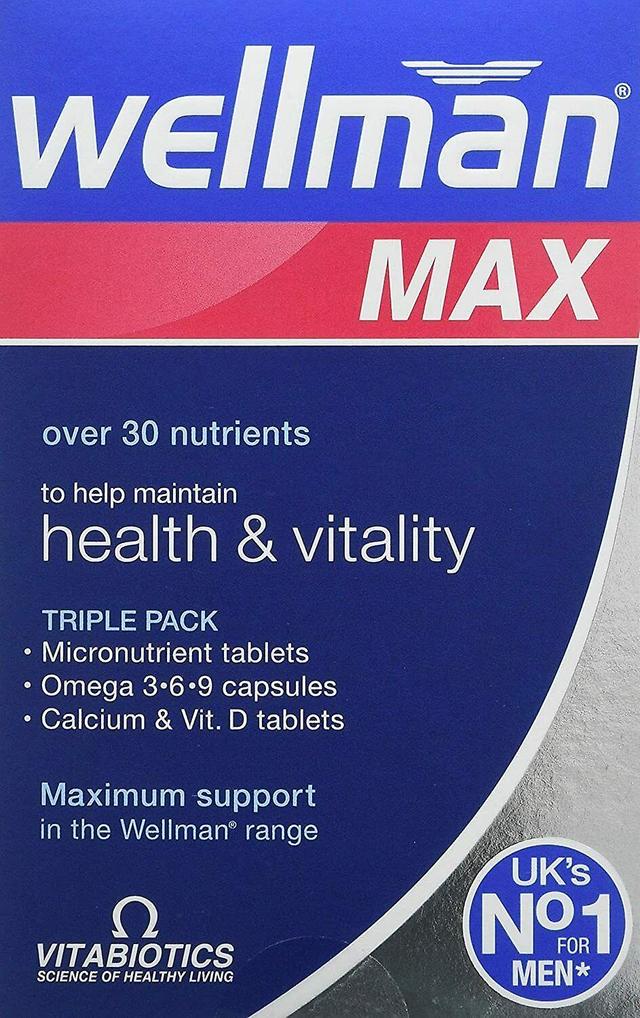 Vitabiotics Wellman Max Capsules & Tablets, 84 total on Productcaster.