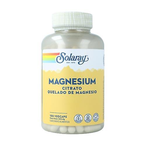 Solaray Magnesium Citrate 180 vegetable capsules on Productcaster.