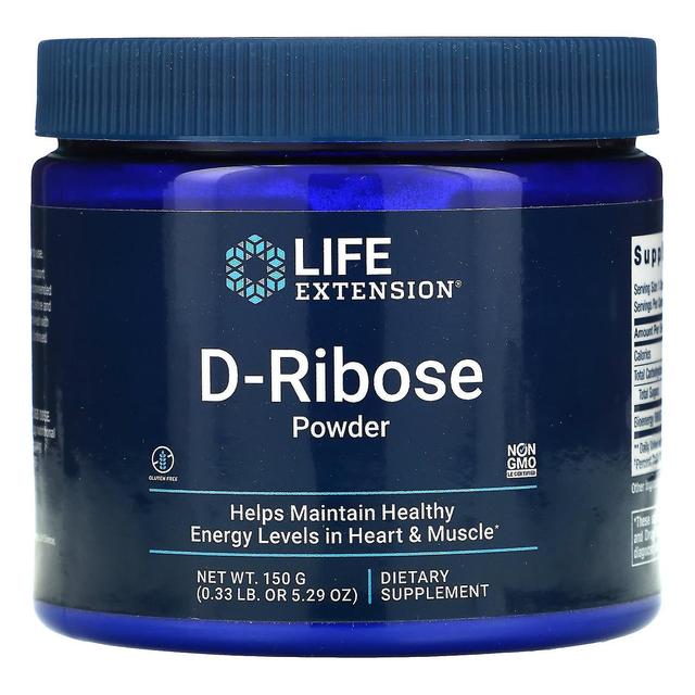 Life Extension Extensão de vida, D-Ribose em pó, 5,29 oz (150 g) on Productcaster.